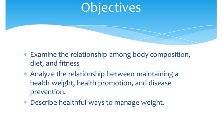 What is the Relationship between Body Composition Diet And Fitness