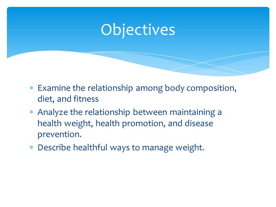What is the Relationship between Body Composition Diet And Fitness