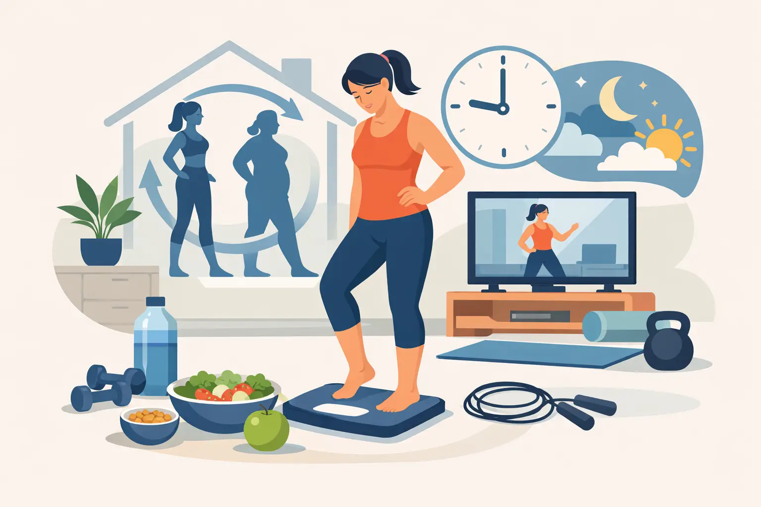 How to Lose Weight at Home and Keep It Off