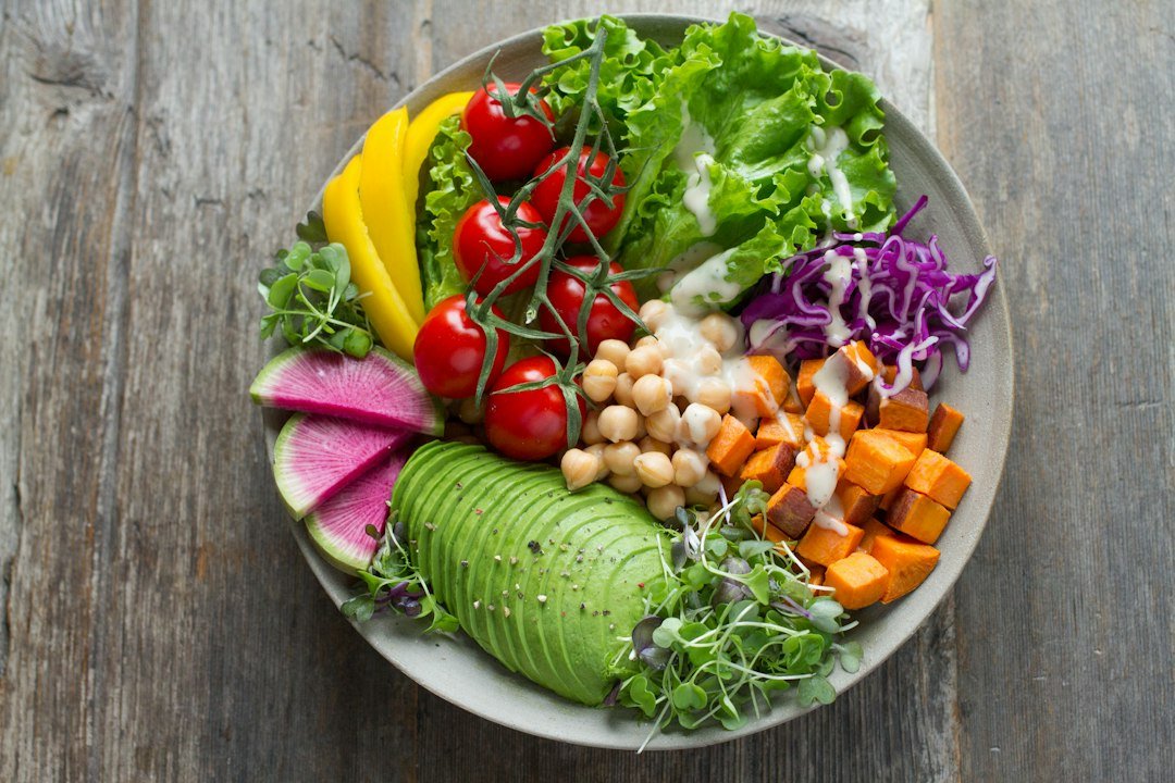 Ultra-processed foods and brain health: a whole food bowl with vegetables, grains and beans